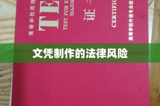 路桥文凭制作的法律风险
